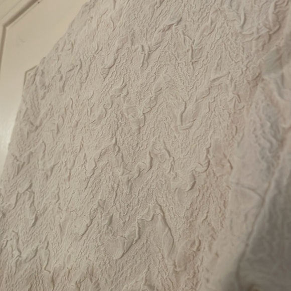 NA-KD Cream Textured Structure Fitted Button Down Blouse - Picture 7 of 9